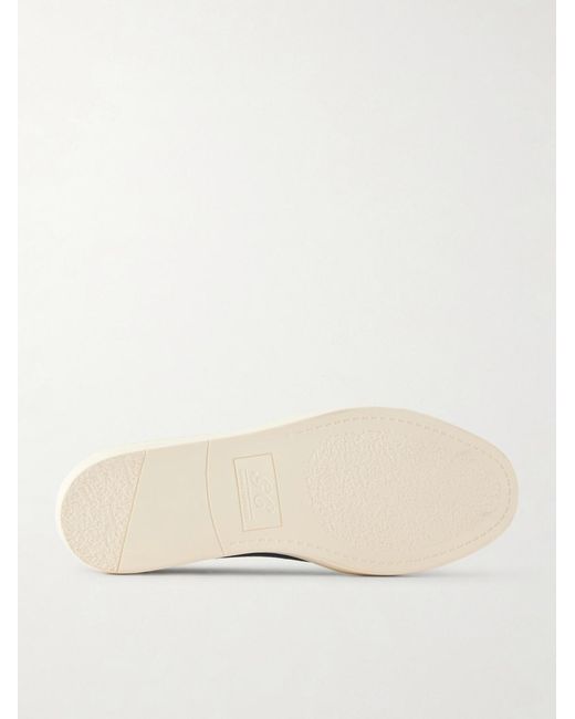 George Cleverley Blue Jack Iii Deerskin Sneakers for men
