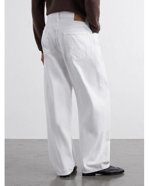Polo Ralph Lauren White The Rivington Relaxed Straight-Leg Jeans for men