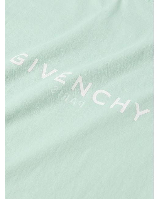 Givenchy Green Archetype Logo-print Cotton-jersey T-shirt for men