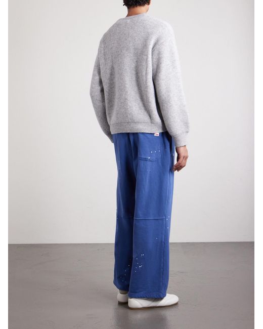 CHERRY LA White Won The West Jacquard-knit Alpaca-blend Sweater for men