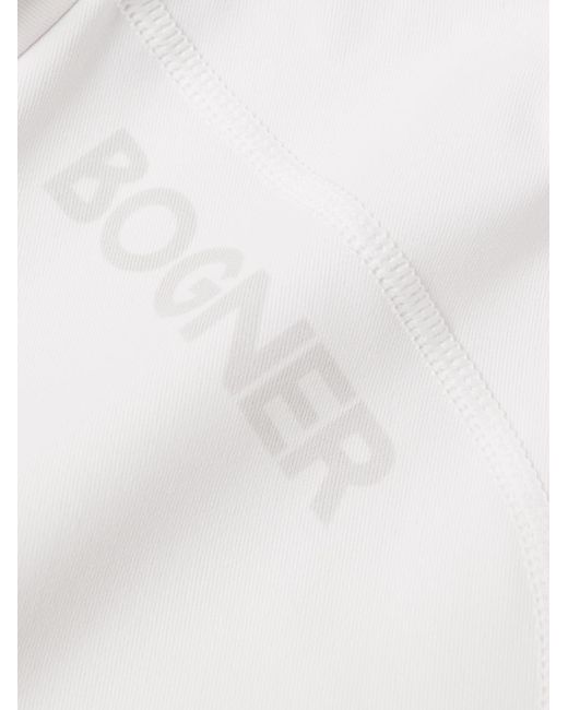 Bogner White Harry1 Quarter-zip Stretch-jersey Baselayer for men