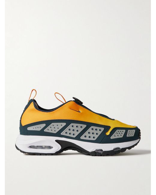 Nike Yellow Air Max Sndr Rubber-Trimmed Scuba Sneakers for men