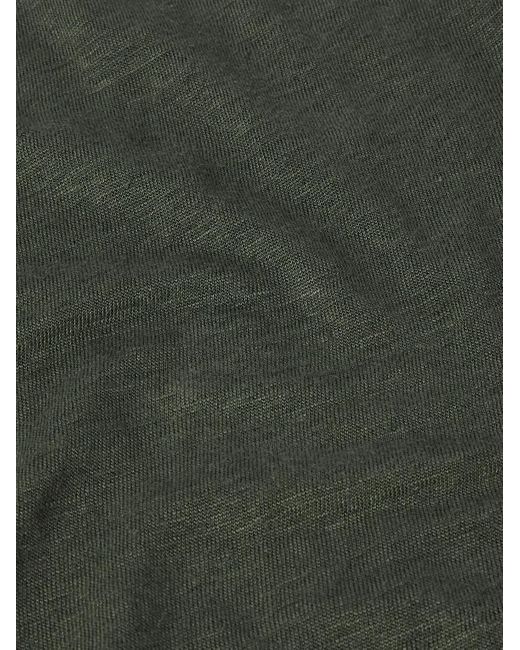 Boglioli Green Linen-jersey Polo Shirt for men