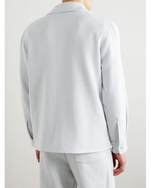 God's True Cashmere White Explorer Cashmere And Cotton-Blend Twill Jacket for men