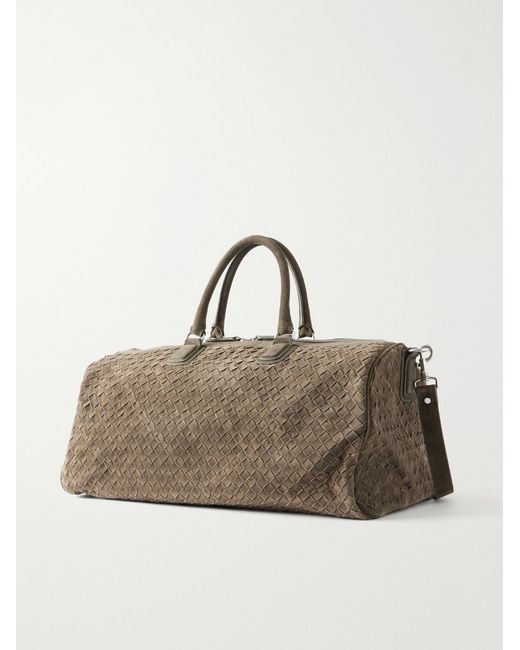 Officine Creative Natural Armor 01 Woven Suede Weekend Bag for men