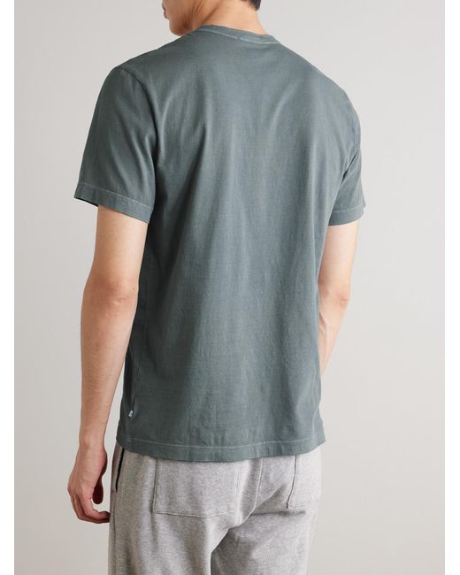 James Perse Blue Cotton-Jersey T-Shirt for men