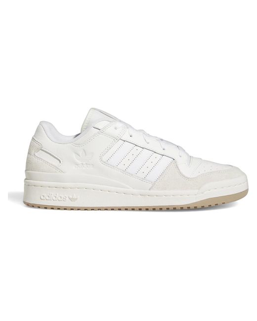 adidas Originals Forum Low Suede-trimmed Leather Sneakers in White for ...