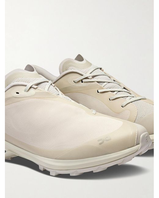 On Shoes Natural Post Archive Facti Cloudventure Peak Rubber-Trimmed Recycled-Mesh Running Sneakers for men