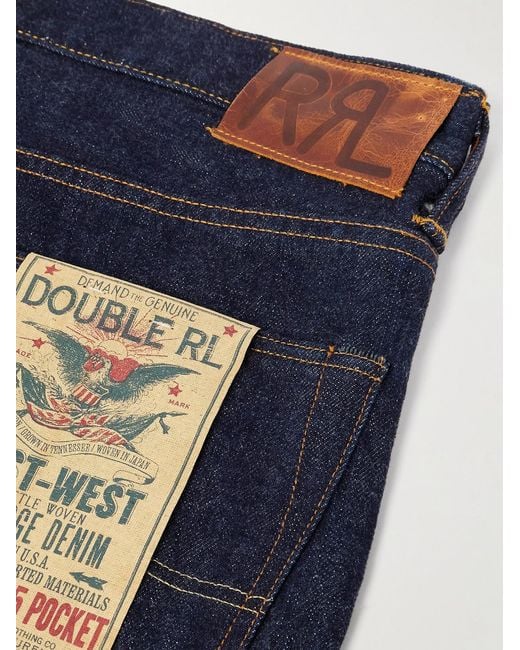 RRL Blue Straight-leg Jeans for men