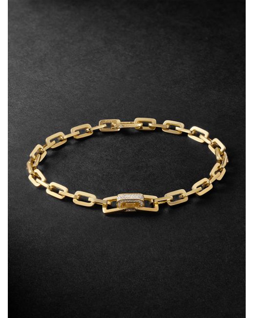SHAY Black 18-Karat Diamond Chain Bracelet for men