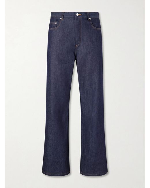A.P.C. Blue Aaron Straight-Leg Jeans for men