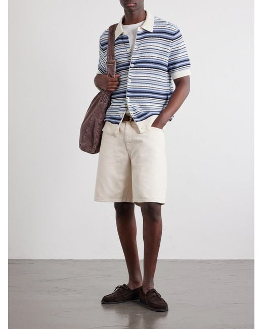 NN07 Natural Otis Straight-Leg Organic Denim Shorts for men