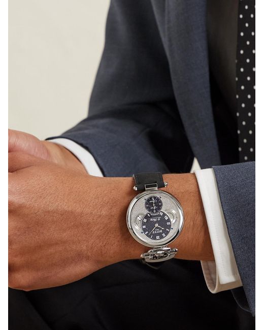 Bovet Black 19Thirty Limited Edition Hand-Wound Stainless Steel Watch, Ref. Nts0115 for men