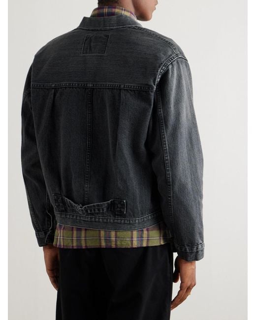 Orslow Blue Type 1 Washed Selvedge Denim Jacket for men