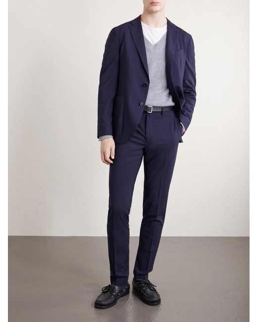 Slowear Blue Wool-blend Suit Jacket for men