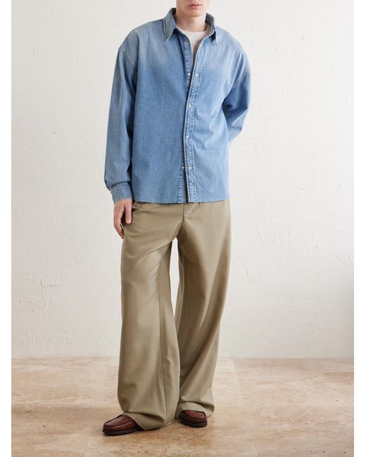 FRAME Blue Denim Shirt for men