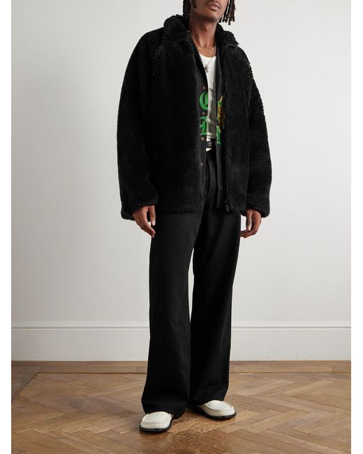 Needles Black Plush Jacket for men