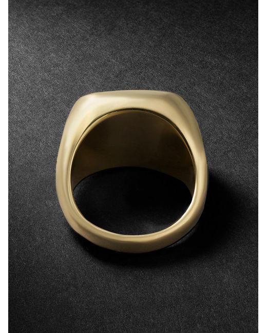 Jacquie Aiche Black Onyx Signet Ring for men