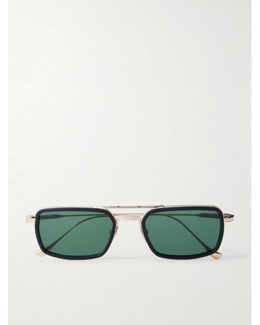 Dita Eyewear Green Flight.006 Aviator-Style-Tone And Acetate Sunglasses for men