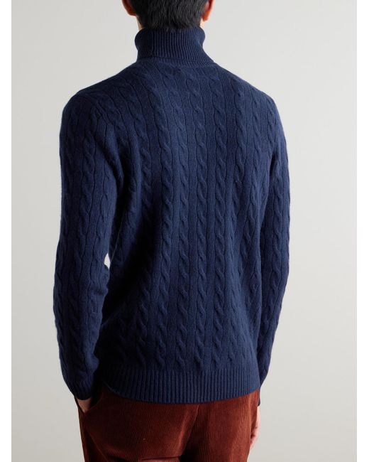Pullover A Collo Alto di Polo Ralph Lauren in Blue da Uomo