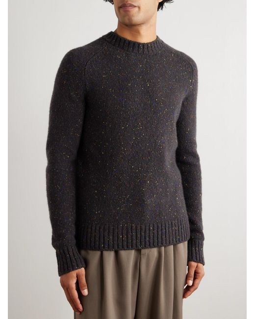 Gabriela Hearst Blue Daniel Flecked Cashmere Sweater for men