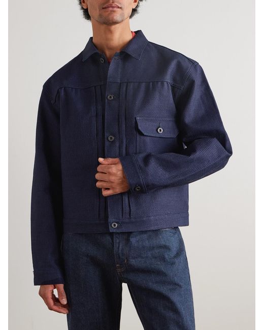 Kapital Blue No. 1.2.1St Denim Trucker Jacket for men