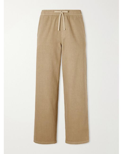 A.P.C. Natural Straight-Leg Cotton-Twill Trouser for men