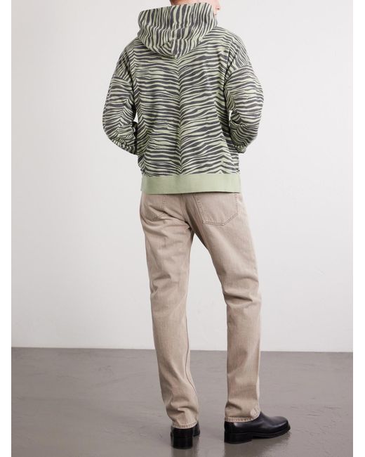 Visvim Gray Jumbo Printed Cotton Zip-up Hoodie for men