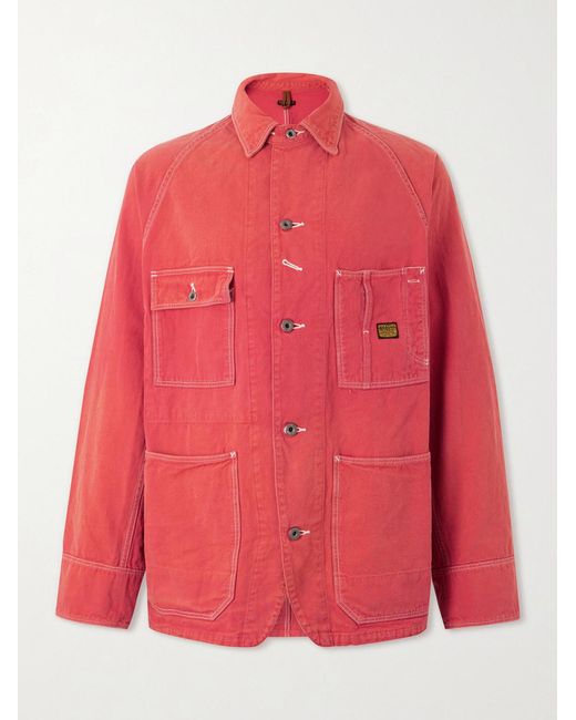 Kapital Red Cactus Cotton-Canvas Jacket for men