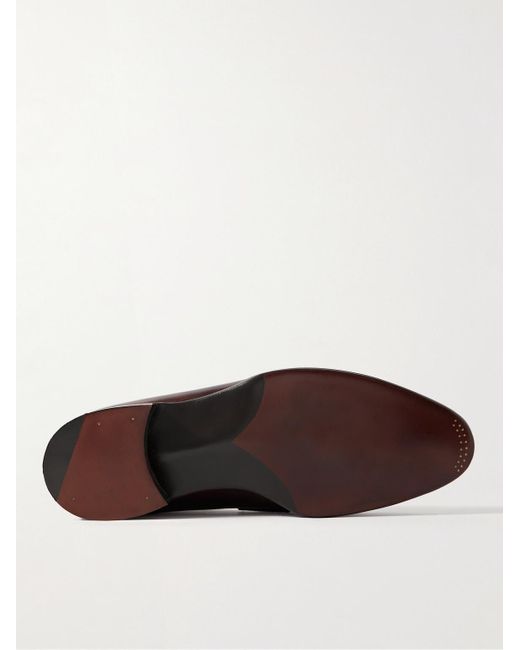 George Cleverley Brown Bradley Ii Leather Penny Loafers for men