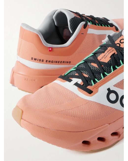 On Shoes Pink Cloudsurfer Next Z5 Rubber-Trimmed Recycled-Mesh Sneakers for men