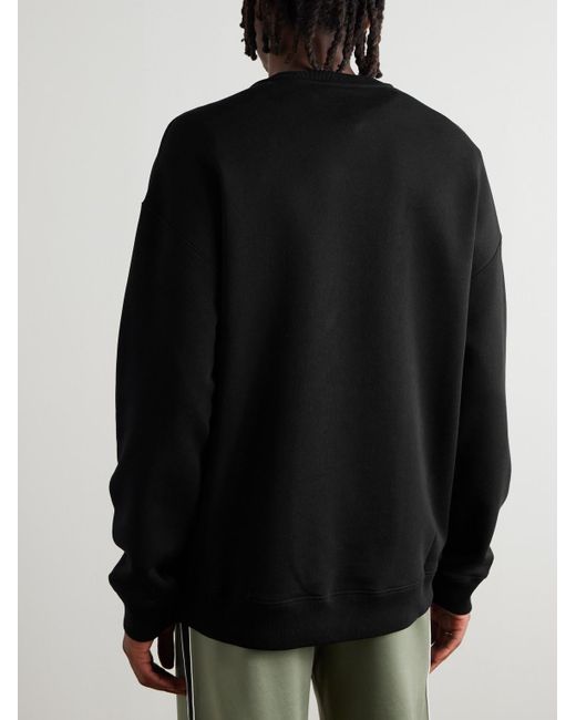 Loewe Sweatshirt aus Baumwoll-Jersey mit Logostickerei in Black für Herren