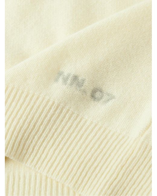 Pullover in misto lana riciclata Nigel 6486 di NN07 in Natural da Uomo