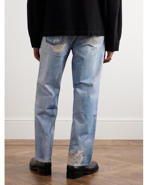 Jeans A Gamba Dritta Stampati Third Cut di Our Legacy in Blue da Uomo