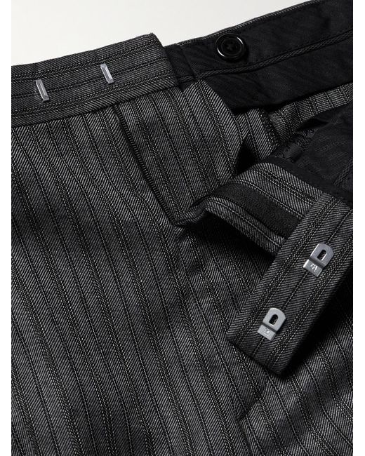 Favourbrook Gray Westminster Slim-fit Straight-leg Striped Wool Trousers for men