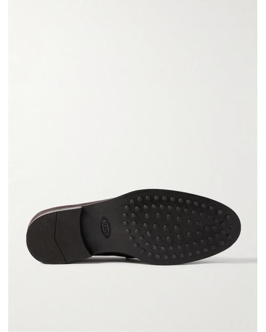Tod's Black Suede Loafers for men