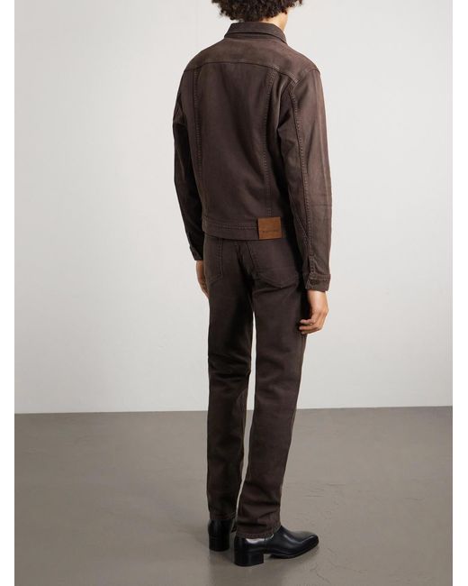 Tom Ford Brown Cotton-blend Canvas Jacket for men