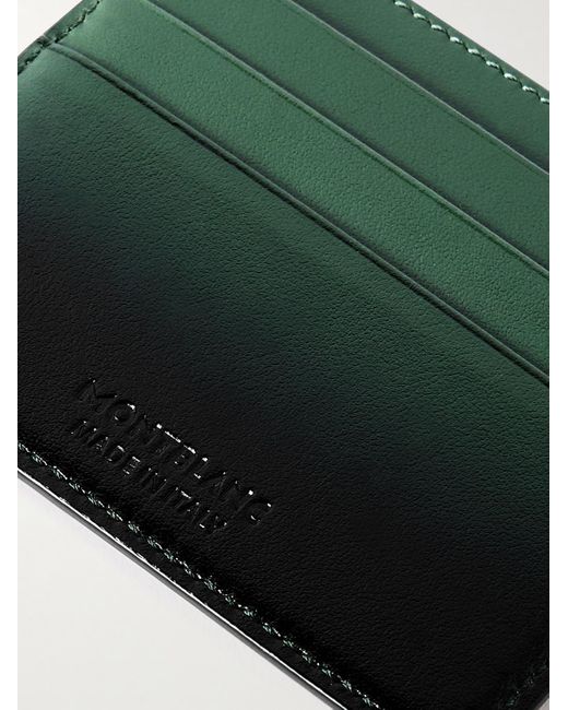 Montblanc Meisterstück Kartenetui aus Leder mit Farbverlauf in Green für Herren