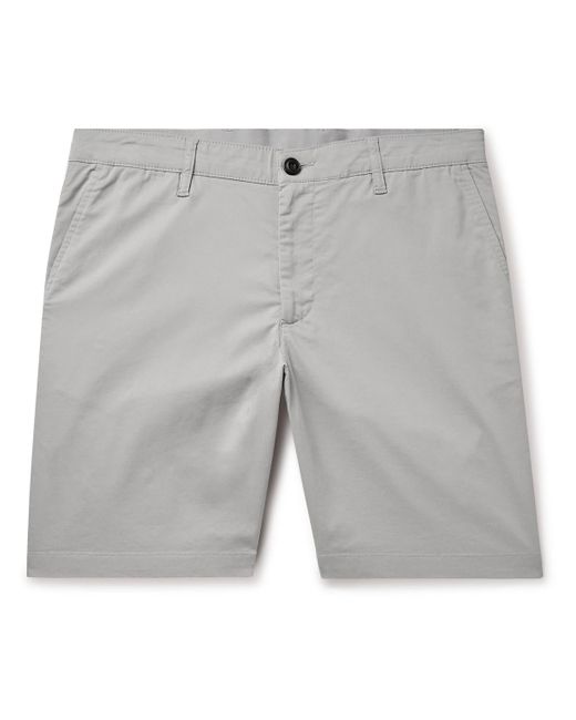 Faherty Brand Gray Movementtm Straight-leg Organic Cotton-blend Shorts for men