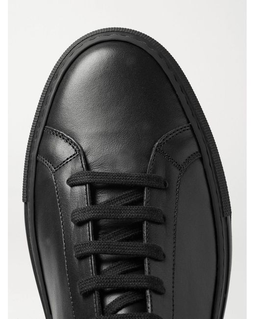 Common Projects Black Original Achilles Leather Sneakers for men