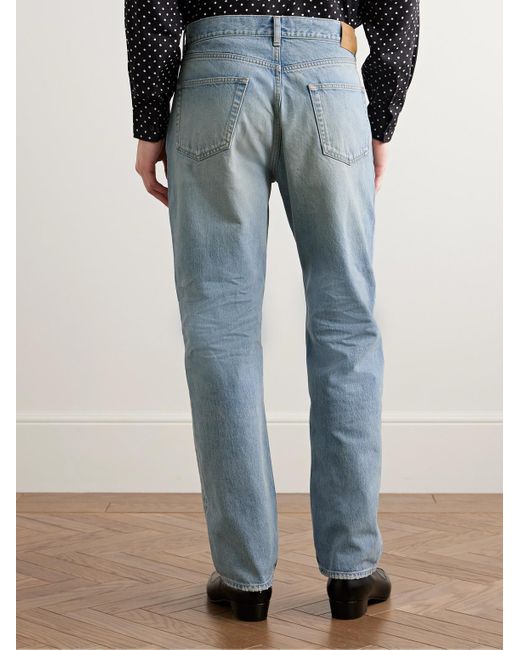 Saint Laurent Blue Mick Straight-Leg Jeans for men