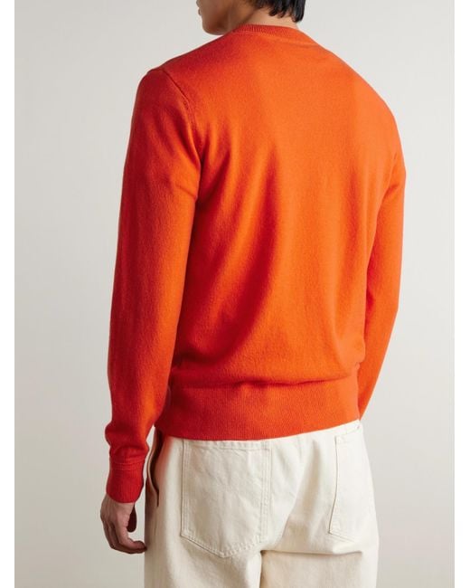 Mr P. Red Curtis Cashmere Sweater for men