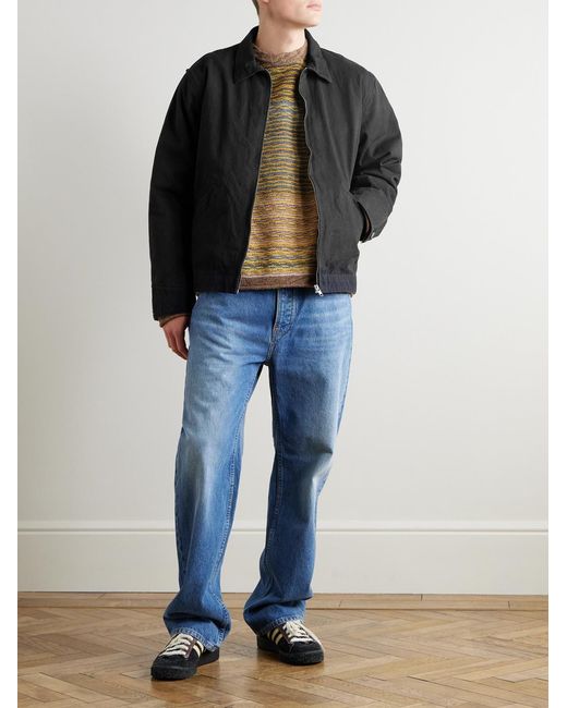 Nudie Jeans Black Blake Cotton-Canvas Jacket for men