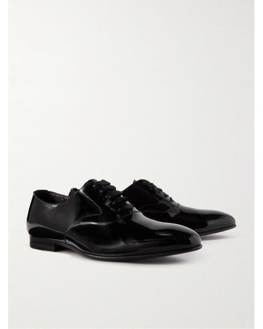 Ralph Lauren Purple Label Paget II Oxford-Schuhe aus Lackleder in Black für Herren