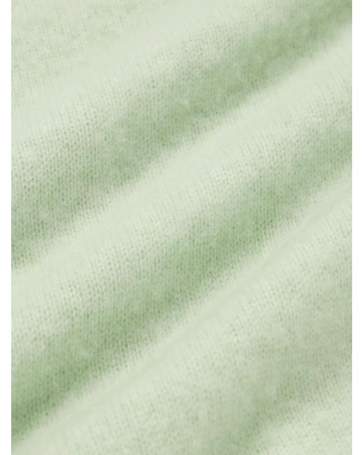SSAM Green Brushed Cashmere Sweater for men