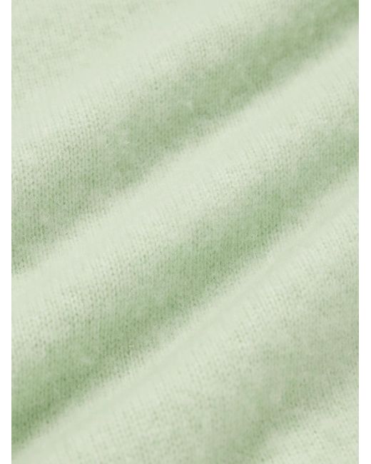 SSAM Green Brushed Cashmere Sweater for men