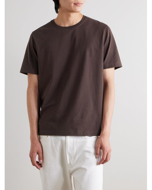Mr P. Brown Relaxed-Fit Organic And Recycled Cotton-Jersey T-Shirt for men