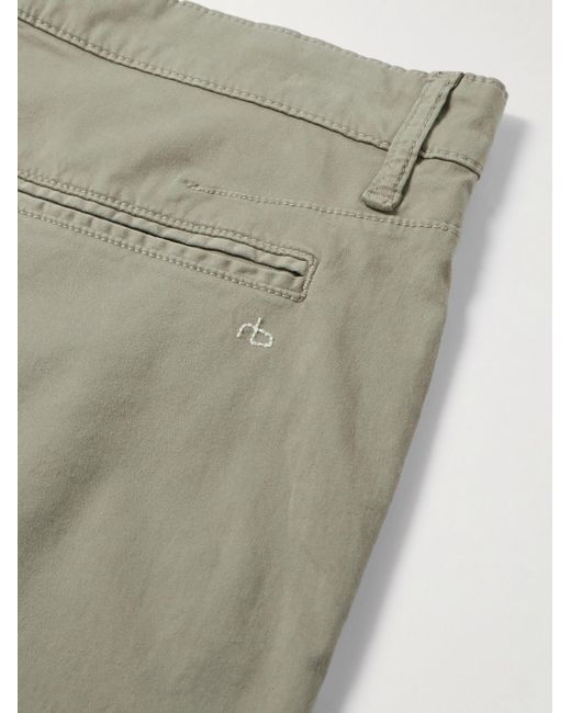 Rag & Bone Gerade geschnittene Shorts aus einer Baumwollmischung in Green für Herren
