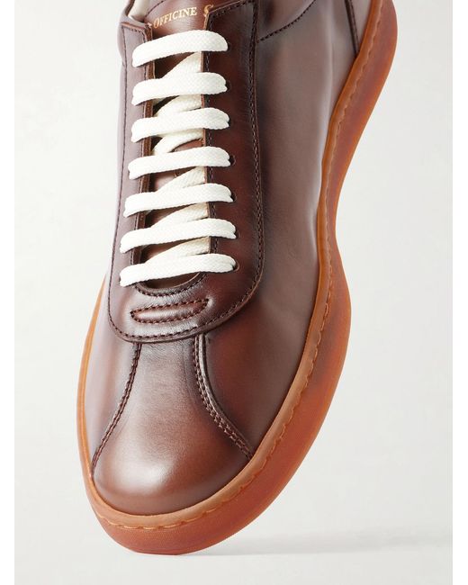 Officine Creative Brown Ginnasio 003 Leather Sneakers for men
