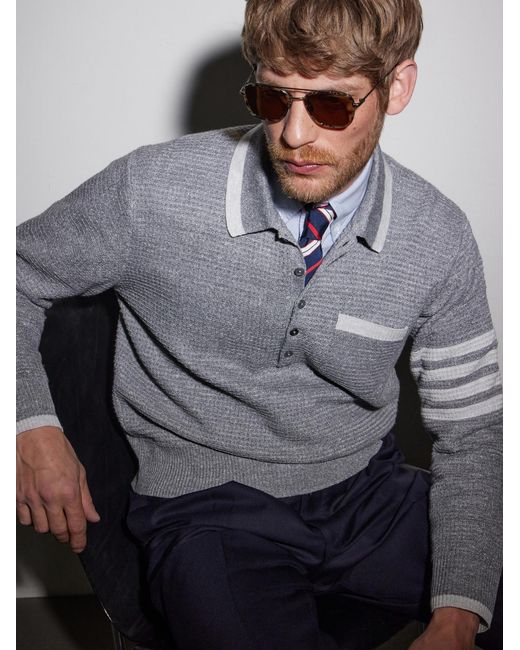 Thom Browne Natural Aviator-Style-Tone Titanium Sunglasses for men